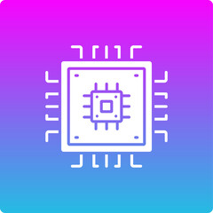 Fototapeta premium Microchip Icon