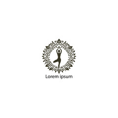 yoga logo with white background