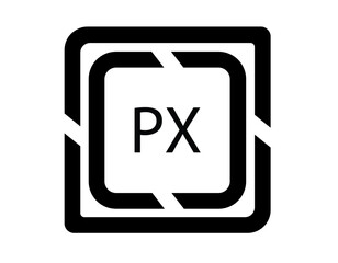 PX logo design template vector. PX Business abstract connection vector logo. PX icon circle logotype
