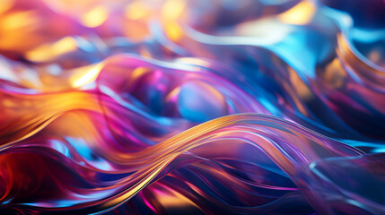 Ethereal and Vibrant Macro Vision created with Generative AI technology