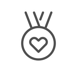 Volunteering related icon outline and linear symbol.	
