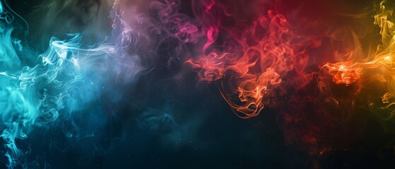 Abstract multi color powder explosion on black background. Painted Holi in festival. - obrazy, fototapety, plakaty