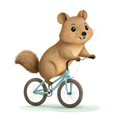 Amazing Quokka Balancing on a Bicycle for kids story books