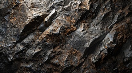 Rocky Outcrop with Faded Painted Designs Generative AI