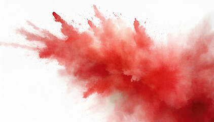 Rozbryzg farby, czerwony dym abstrakcja. Tekstura grunge - obrazy, fototapety, plakaty