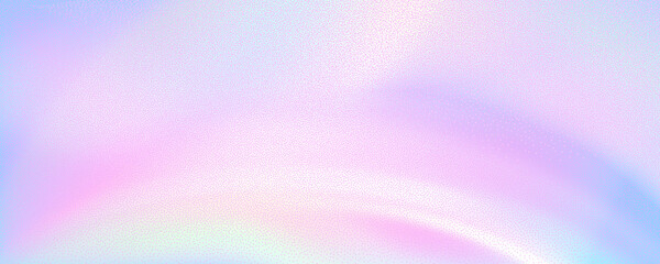 Obraz premium Abstract background featuring a holographic blur with a color gradient.Vector grain noise texture, and watercolor blend.Neon iridescent colors creating a smooth gradation effect.
