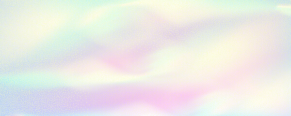 Abstract background featuring a holographic blur with a color gradient.Vector grain noise texture, and watercolor blend.Neon iridescent colors creating a smooth gradation effect.