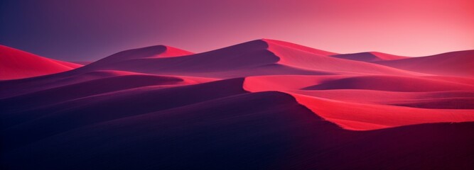 Dreamy pink and purple digital landscape featuring flowing shapes and smooth gradients 