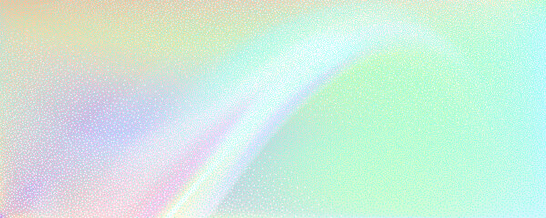 Abstract background featuring a holographic blur with a color gradient.Vector grain noise texture, and watercolor blend.Neon iridescent colors creating a smooth gradation effect.