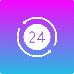 24 Hours Icon