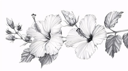 Flower Power White Flowers in Full Bloom Generative AI