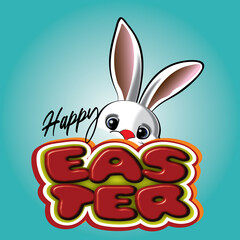 happy easter drawing party in colors