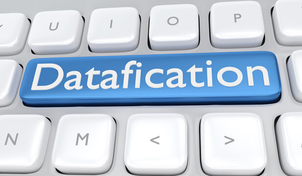 Datafication - digital information concept