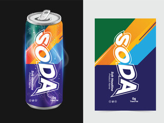 drink label design, soft drink label design. Soda can label vector. Energy drink label design. Fruit juice label template design.