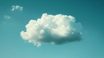 하얀 구름, 하얀 구름 하나, 적운 하나, 파란 하늘과 구름 하나, 파란 하늘