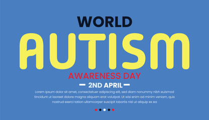 Fototapeta premium Shining Light on Autism, Awareness and Acceptance world autism day