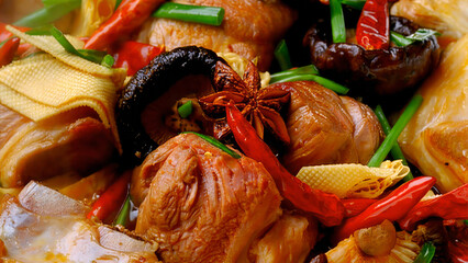 Sweet and spicy, stir -fry, fabric, pork ribs, spices, oil spicy,