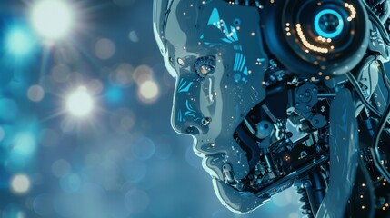 Ai or artificial intelligence program or software. knowledge, information, smart engine, and learning solution by genius automation programming. Cyberspace network technology. Digital innovation Robot