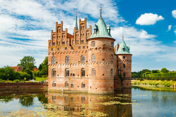 Egeskov castle on Funen island in Denmark