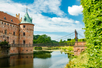 Egeskov castle on Funen island in Denmark