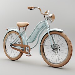 Vintage style bicycle with a classic design, showcasing elegance and simplicity.