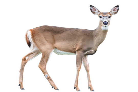 roe deer isolated on white