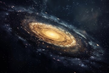Nebula Reverie: Majestic Spiral Amidst Celestial Phenomena