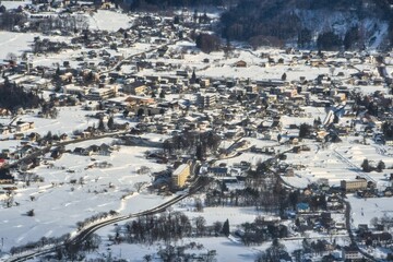 白馬村を見下ろす

