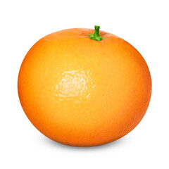 Fresh ripe orange tangerine isolated on white