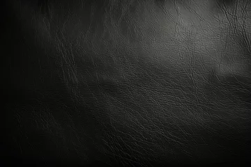 Foto op Aluminium black leather background from above black texture © Alexei