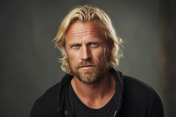 Obraz premium Portrait of a mature man with blond hair
