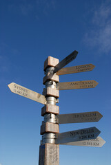Distance signpost, Cape of Good Hope, South Africa