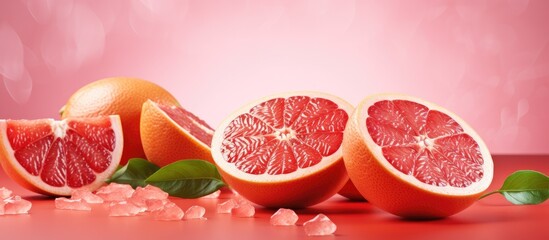 A cluster of Rangpur citrus fruits, rich in citric acid, displayed on a vibrant red table, perfect for recipes and natural food ingredients