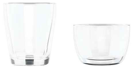 transparent cups without background