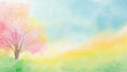 Colorful flowers watercolor background
- 754918783