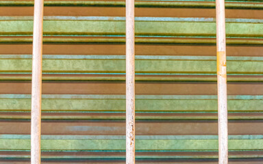 Metal gate door fence texture pattern in Mexico.