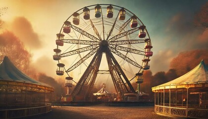 ferris wheel at night