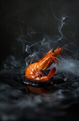Perfectly seared shrimp