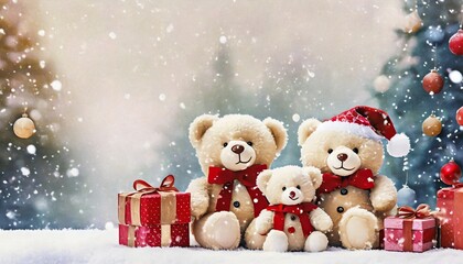 christmas teddy bear