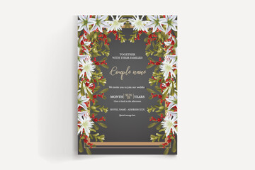 BRIDAL SHOWER FLORAL INVITATION TEMPLATE