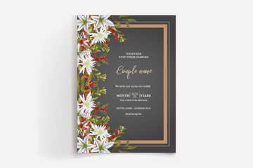 BRIDAL SHOWER FLORAL INVITATION TEMPLATE