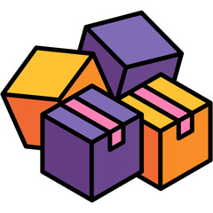Box Package Illustration