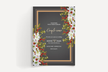 BRIDAL SHOWER FLORAL INVITATION TEMPLATE