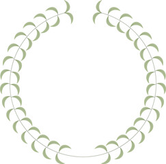 Abstract floral circle illustration 