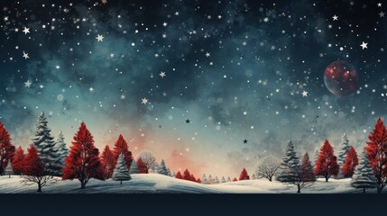 Celestial Christmas Background Perfect for Adding Text