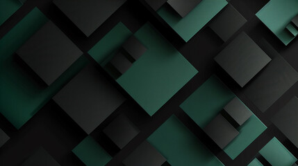 Black and Emerald abstract shape background presentation design. PowerPoint and Business background.