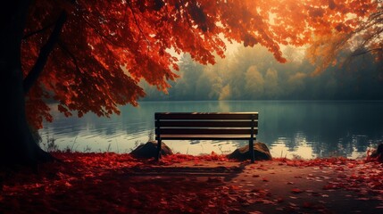 Autumn Background for Banner or Poster. Autumn Wallpaper.