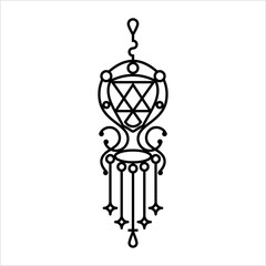 Amulet Icon, Good Luck Charm Icon