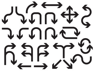 Arrows set illustrations. Arrow vector collection. Arrow. Cursor. Modern simple arrows. Vector illustration, symbol and icon