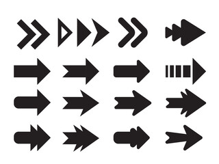 Arrows set illustrations. Arrow vector collection. Arrow. Cursor. Modern simple arrows. Vector illustration, symbol and icon